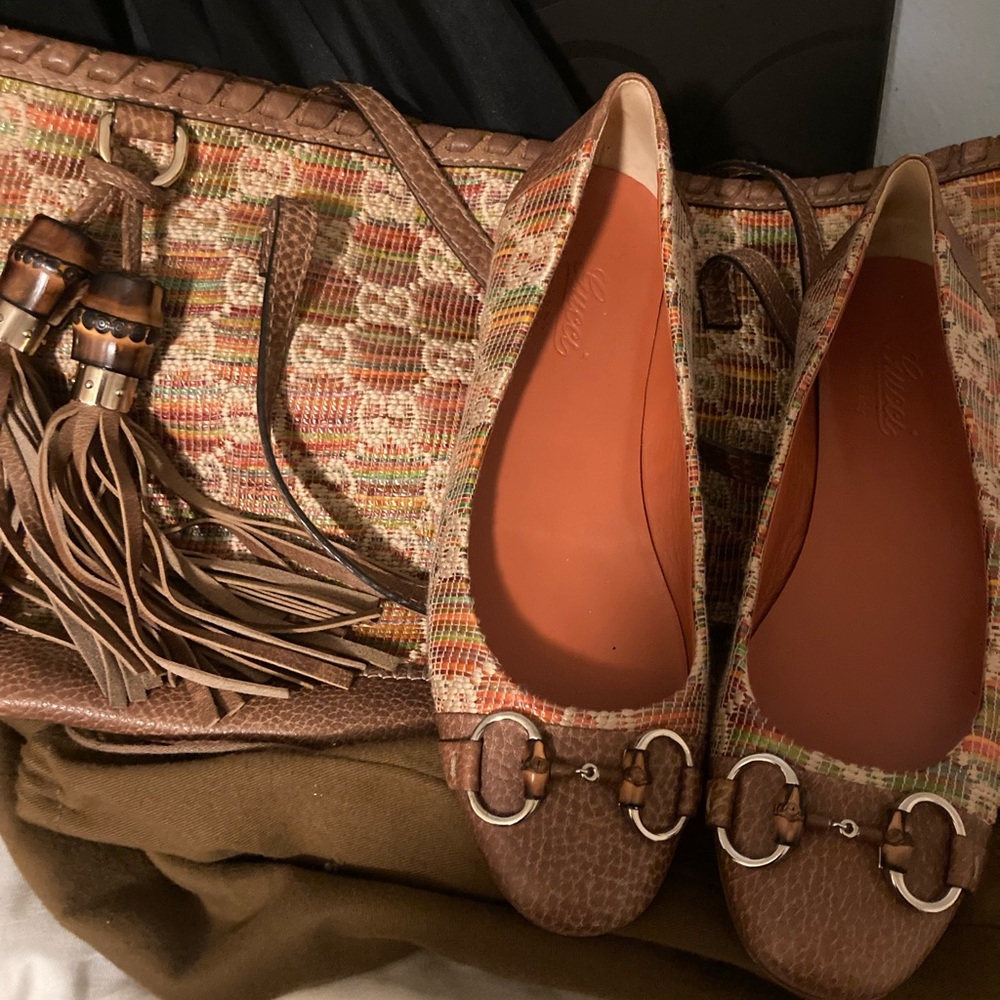 💯AUTHENTIC GUCCI BAMBOO FLATS
